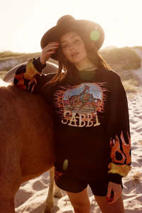 The Flaming Cowboy Diego Jumper - Black