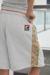 Shorts: Be Happy Leopard Trackie Shorts