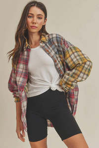 Noelle Flannel Shirt - Harvest Patchwork