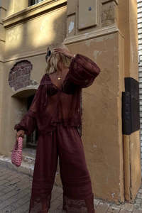Spell: Teodora Lace Blouse - Fudge