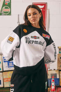 Knitwear: Mermaid Racing Diego Jumper - Black and White