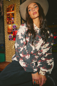 Sale: Cow Print Collared Sweater
