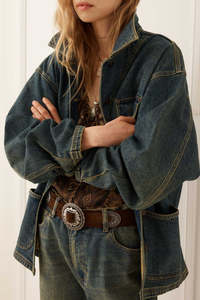 Spell: Drew Denim Jacket - Dirty Indigo Blue