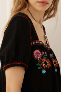 Spell: Feliz Mini Dress- Woodland Black
