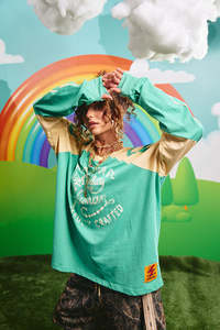 Tees: The High Quality Human Long Sleeve Tee - Green