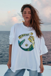 Tees: The Very Oversized Mermaid Tee - White