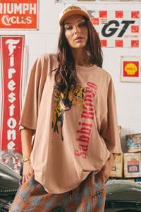 Tees: The Very Oversized Rodeo Tee - Blush