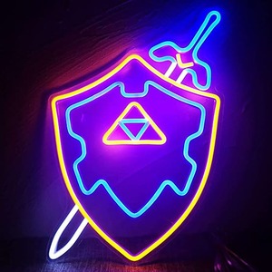 Shield & Sword Neon Sign Neon Hub NZ