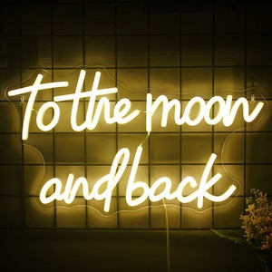 To The Moon & Back Neon Sign Neon Hub NZ
