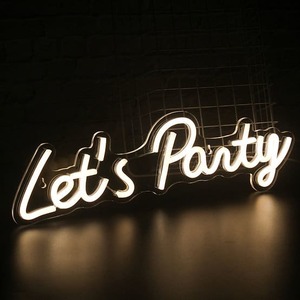 Lets Party Neon Sign Neon Hub NZ