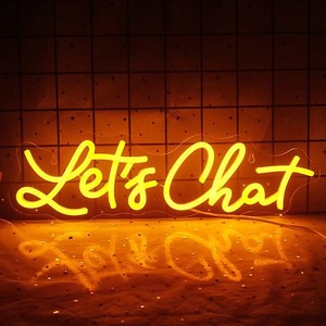 Lets Chat Neon Sign Neon Hub NZ