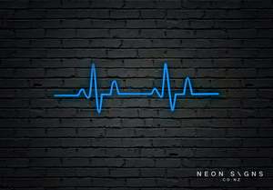 Home Decor Neon Signs: Heartbeat LED Neon Sign