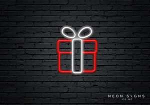 Home Decor Neon Signs: Gift Box LED Neon Sign