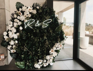 Home Decor Neon Signs: Custom Initials - LED Neon Sign