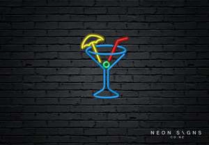 Home Decor Neon Signs: Cocktail - LED Neon Sign