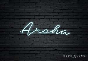 Home Decor Neon Signs: Aroha - LED Neon Sign