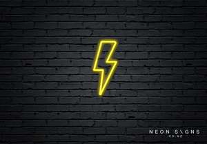 99 Neon Mini Collection: Lightning Bolt - LED Neon Sign