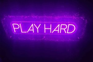 Products: Play Hard - Play Hard Neon Sign