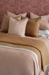 Products: Bianca Lorenne Appetto Nutmeg Coverlet Luxury Linen Coverlet NZ