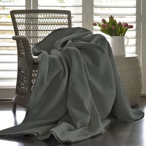 Products: Baksana Artemis Charcoal Waffle Blanket 100% Egyptian Cotton