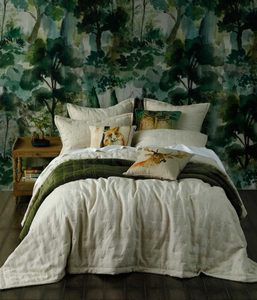 Products: MM Linen - Laundered Linen - Quilted Eurocases (Pair) - Natural