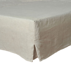 Products: MM Linen Laundered Linen Bed Skirt-Valance Natural Superking