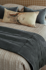 Products: Bianca Lorenne Riga Charcoal Comforter Luxury Velvet Comforter NZ