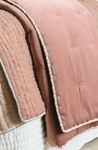 Products: Bianca Lorenne Treccia Deep Rose Comforter Optional Matching Eurocases and Cushion Sold Separately