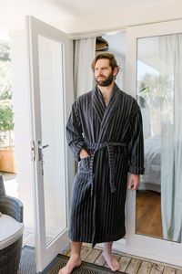 Products: Baksana Unisex Luxury Hotel Robe Gunmetal