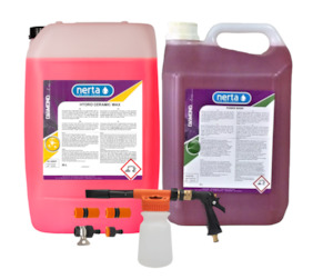 Pack: Nerta Power Wash- Wash & Wax Combo (for garden hose)