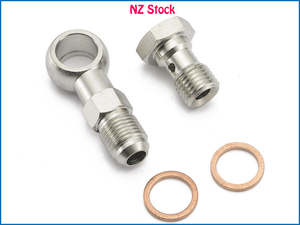Turbo Coolant Banjo Bolt M14x1.5 to 6AN -6 Garrett GT25 GT28 GT30 MHI TD05 TD06