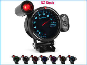 Gauges Gauge Holders: 80mm Tachometer Tacho Gauge with Shift Light