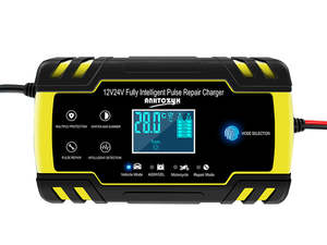 12V/24V Motorcycle Car Battery Charger