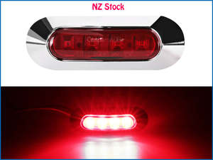 Truck Trailer Parts: 12V / 24V Red LED Caravan Truck Trailer Side Marker Light E-Marked