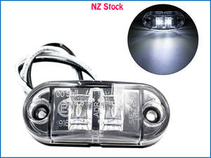 Truck Trailer Parts: 12V/24V White LED Side Marker Light for Car Trailer Truck E-Marked