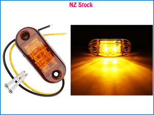 Truck Trailer Parts: 12V/24V Amber LED Side Marker Light for Car Trailer Truck E-Marked