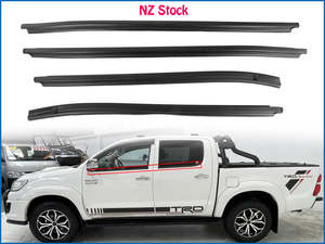4pcs Black Window Door Seals for Toyota Hilux Double Cab 2005-2015