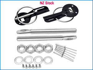 Exterior: Black Hood Bonnet Pins Kit
