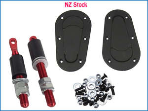 Exterior: Flush Mount Hood Bonnet Pins without Lock