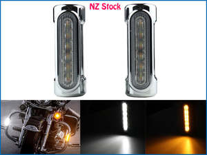 Light: Motorcycle Highway Crash Bar Turn Signal Driving Light for Harley Victory