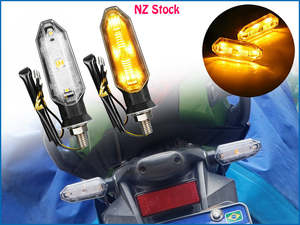 Light: 2 x LED Motorcycle Turn Signal Indicator Blinker Honda Suzuki Yamaha E-Marked