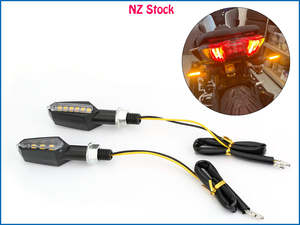 2 x Motorcycle LED Turn Signal Indicator Blinker for Honda Yamaha Honda Kawasaki