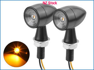 Light: 2 x Mini LED Turn Signal Blinker Indicators Fits Suzuki Yamaha Honda Motorcycle