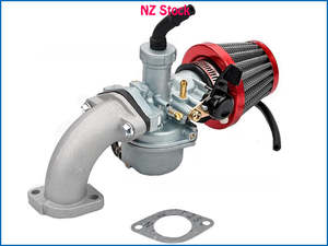 Carburetor: PZ 22mm Carburetor Carb Intake Manifold Air Filter 125cc Pit Dirt Bike ATV Quad