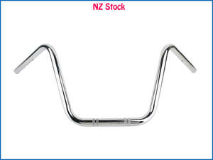 Grips: Motorcycle 1" 25mm Handlebar High-Rise Bar Fits Harley Bobber Chopper