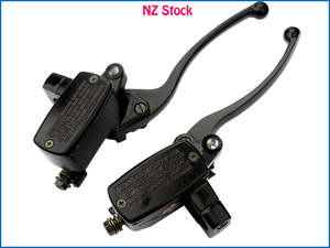 Grips: 1" 25mm Universal Motorcycle Brake Master Cylinder Hydraulic Clutch Lever