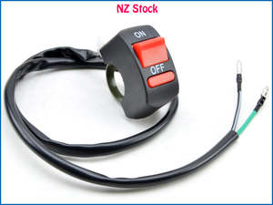 Grips: ON/OFF Switch for Motorcycle with 25mm (1") Handlebar