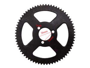 Sprocket: 25H 68T Rear Sprocket for 47cc 49cc Mini Bike
