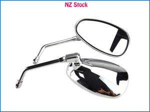 A Pair of Universal 8mm Chrome Mirrors