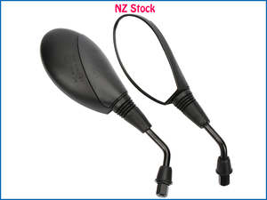 Motorcycle Mirrors: A Pair of Universal 8mm Motorcycle Scooter Mirrors